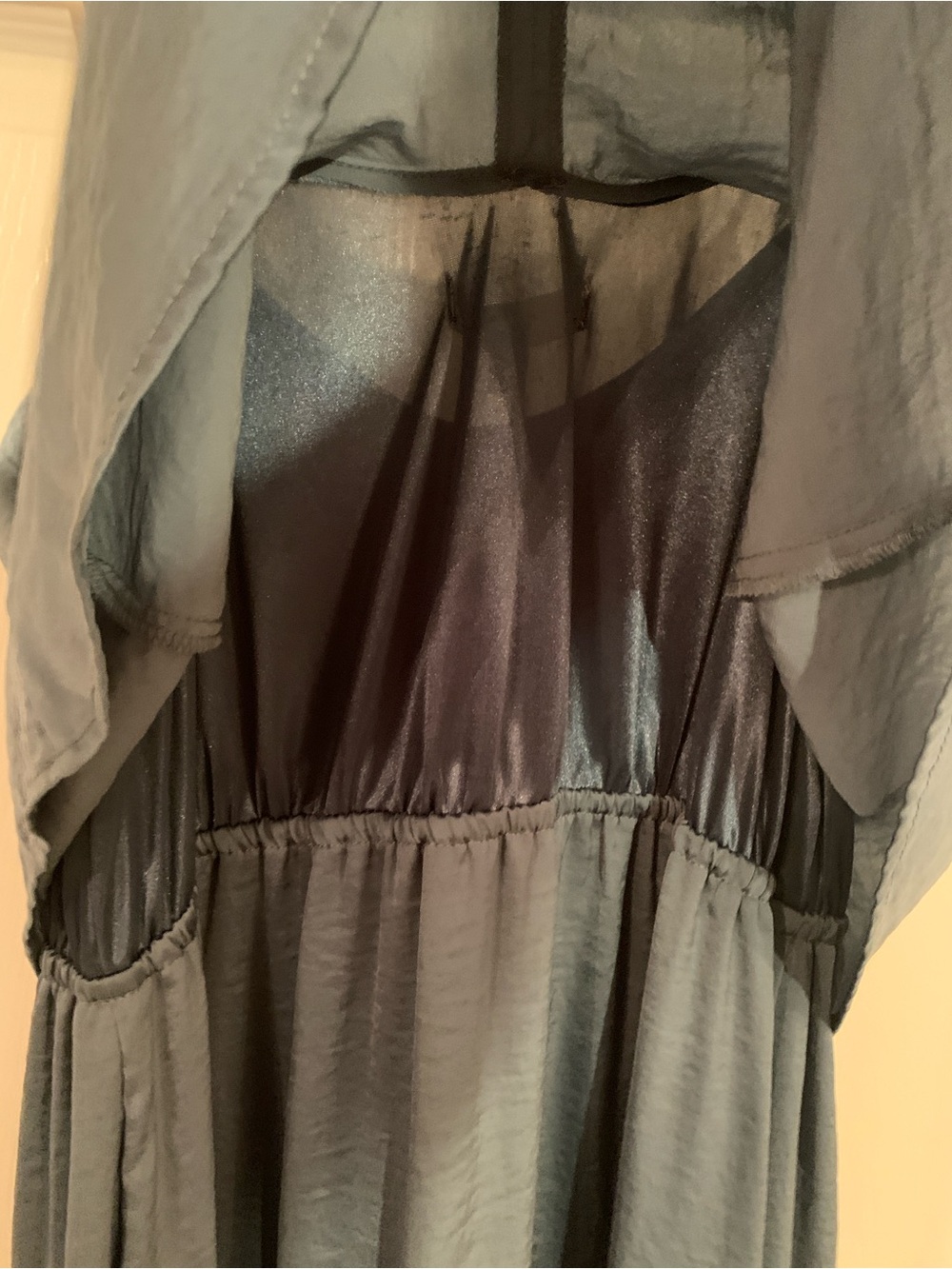 Ripe Maternity Nursing Slip Dress Petrol Blue Teal NWT Size L - Picture 4 of 5